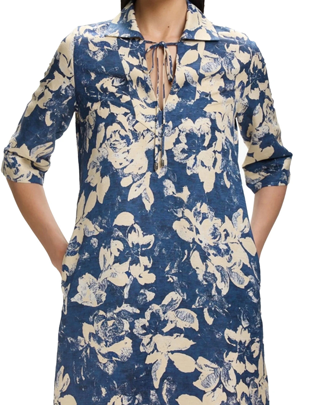 Pillow Talk Floral Tie-Neck Dress