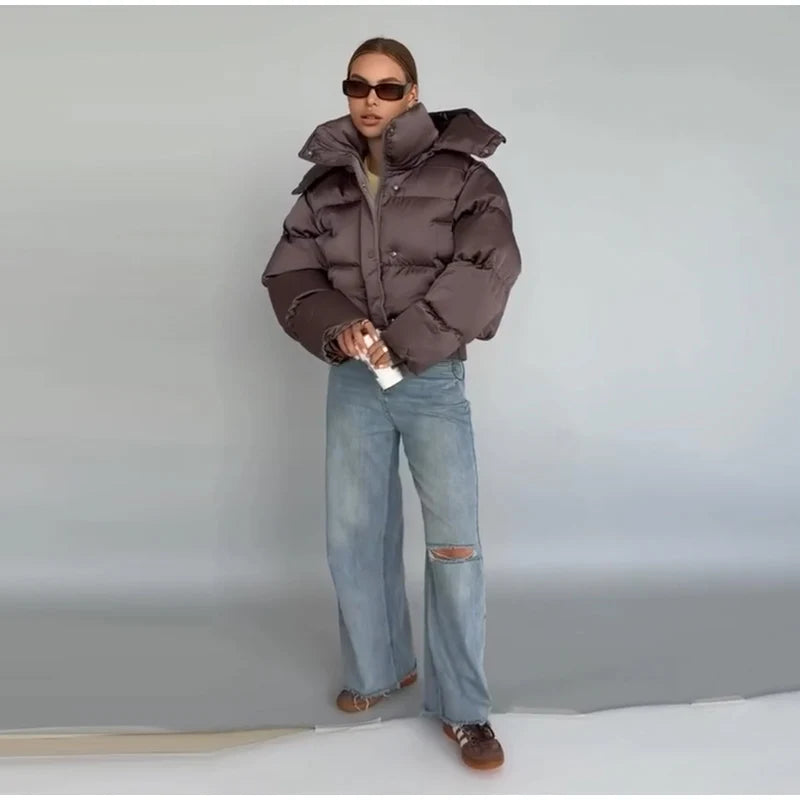 Icon Cropped Puffer Jacket