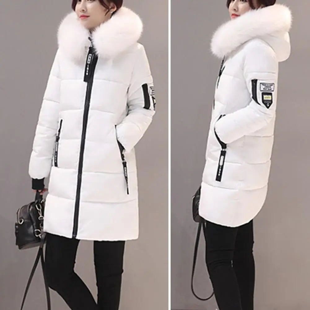 Tsarina Plush-Trim Long Coat