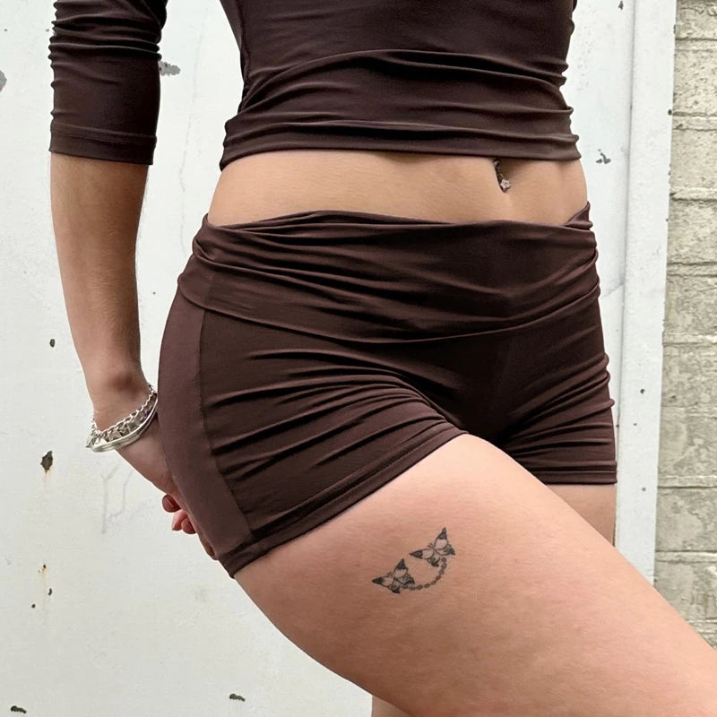 Slow Sundays Foldover Shorts