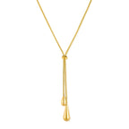 Cascade Teardrop Lariat Necklace