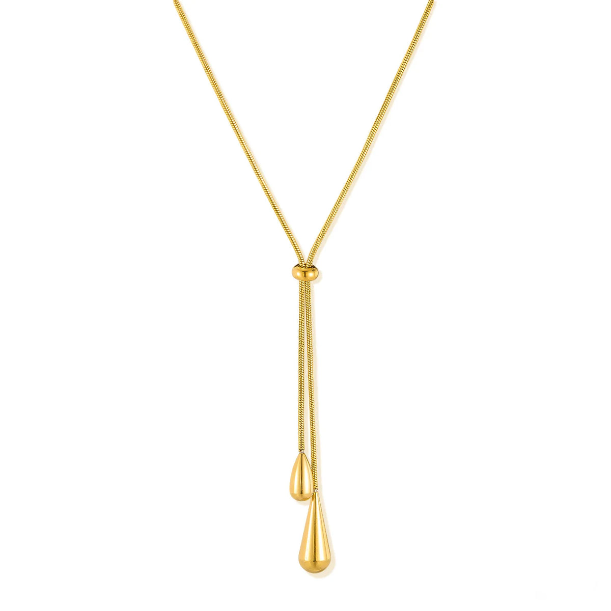 Cascade Teardrop Lariat Necklace