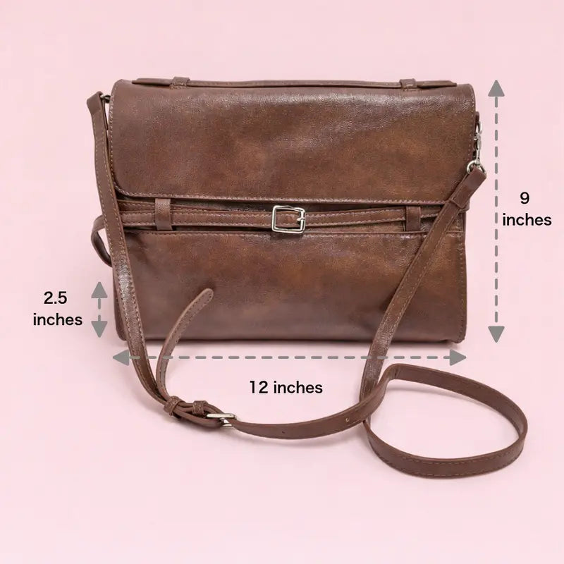 Glam Buckle Flap Bag