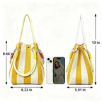 Beach Club Mini Woven Bucket Bag