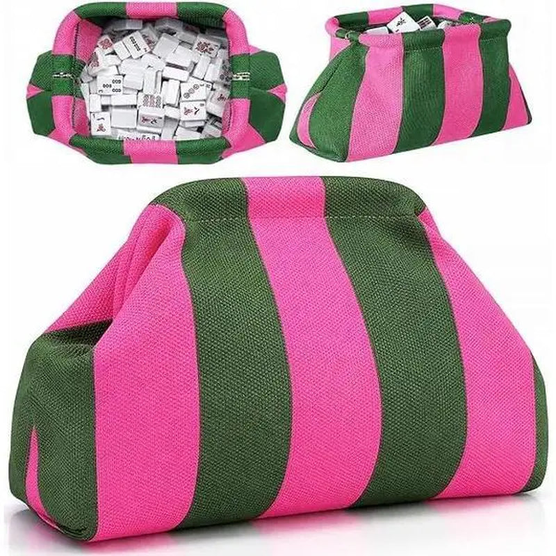 Candy Stripe Frame Pouch