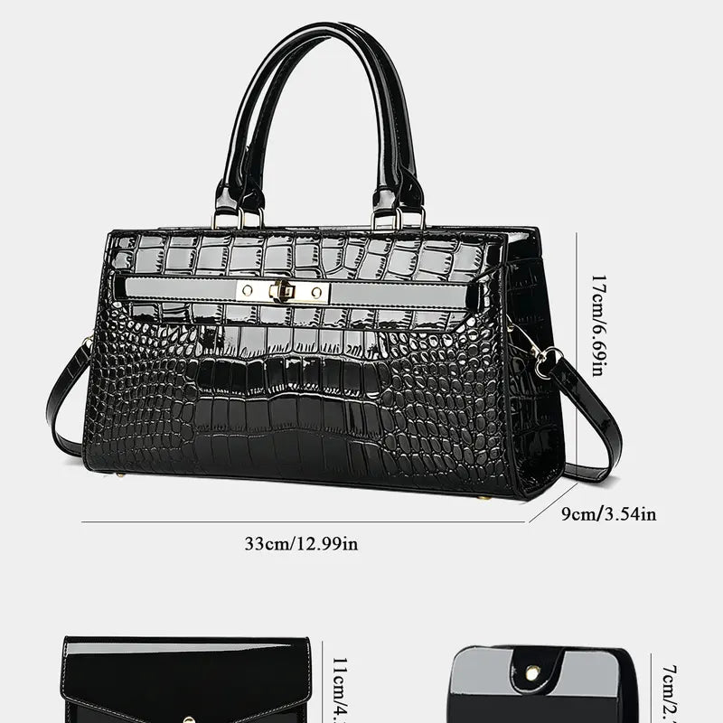 Predator Croc-Effect Bag Trio