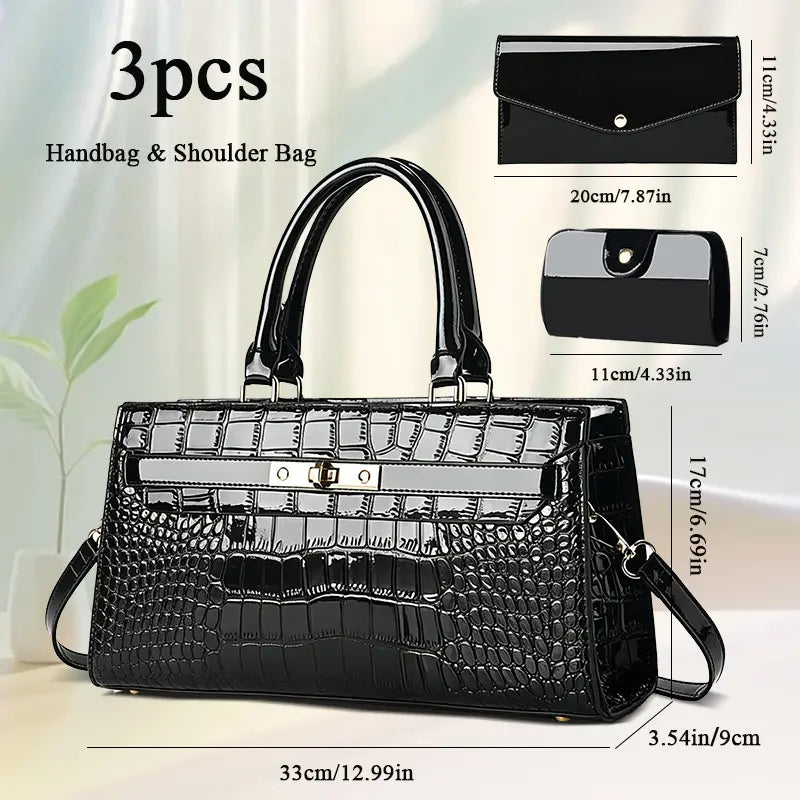 Predator Croc-Effect Bag Trio