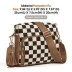 Tartan Tassel Crossbody Bag