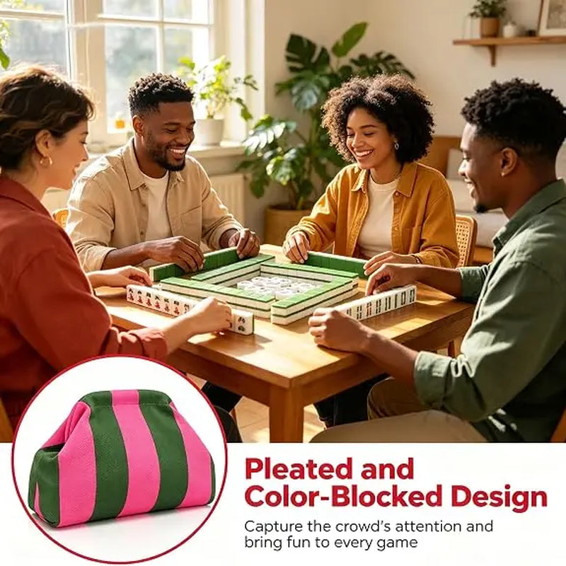 Candy Stripe Frame Pouch