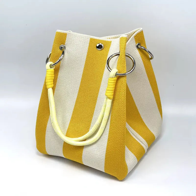 Beach Club Mini Woven Bucket Bag