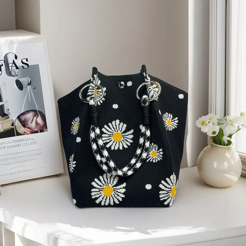 Beach Club Mini Woven Bucket Bag