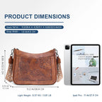 Arabesque Embossed Shoulder Bag