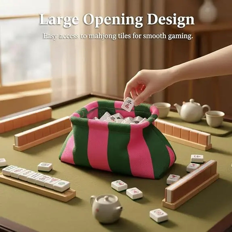 Candy Stripe Frame Pouch