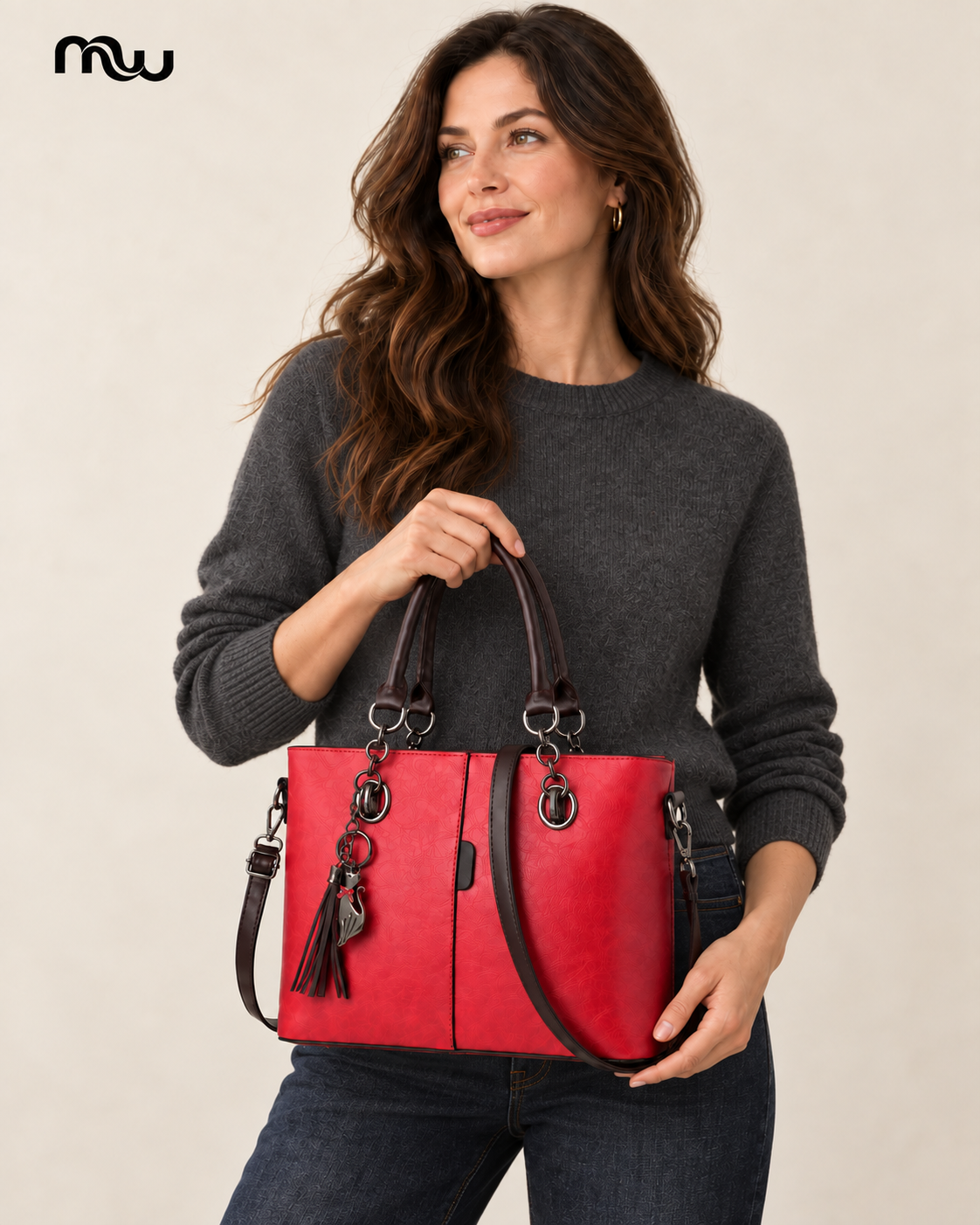 Ruby Tassel Top-Handle Bag — Moussewear detail image