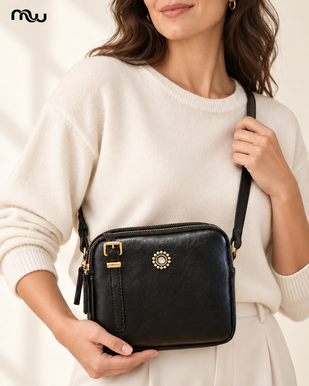 Snapshot Square Crossbody Bag — Moussewear detail image