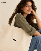 Monogram Studio Organic Tote — Moussewear detail image