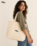 Monogram Studio Organic Tote — Moussewear lifestyle image